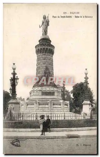 Cartes postales Dijon Place du Trente Octobre Statue de la Resistance