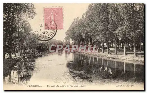 Cartes postales Vendome Un coin du Loir le Pre aux Chats