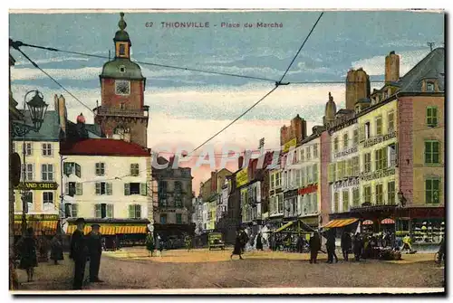 Cartes postales Thionville Place du Marche
