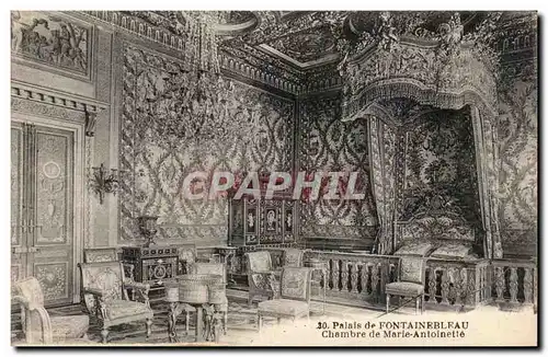 Cartes postales Palais De Fontainebleau Chambre De Marie Antoinette