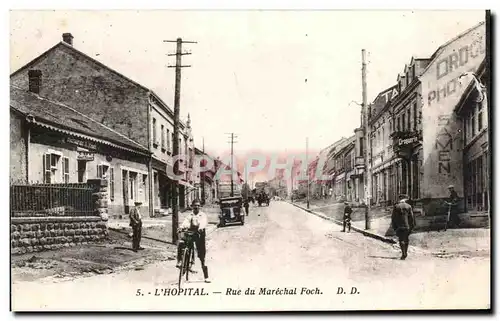 Cartes postales L'Hopital Rue Du Marechal Foch