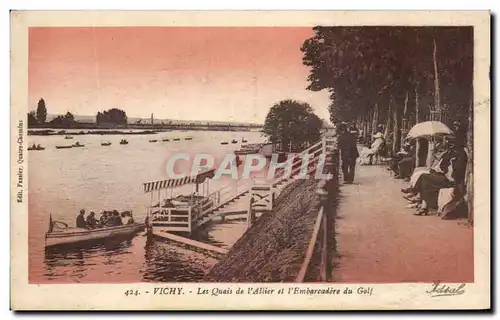 Cartes postales Vichy Les quais De l&#39Allier Et l&#39Embarcadre Du Golf