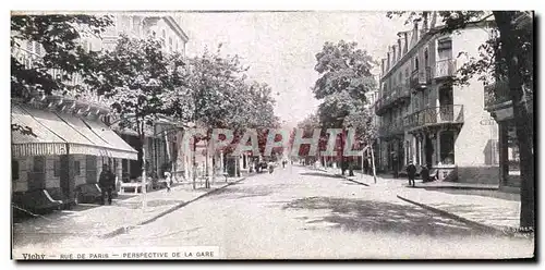 Cartes postales Vichy Rue De Paris Perspeotive De La Gare