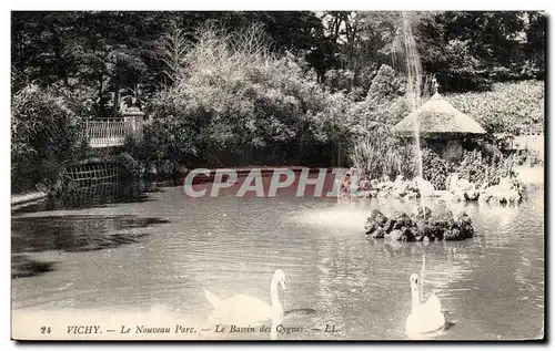 Ansichtskarte AK Vichy Le Nouveau Parc Le Bassin Des Cygnes