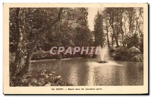 Cartes postales Vichy Bassin Dans LEs Nouveaux Parcs