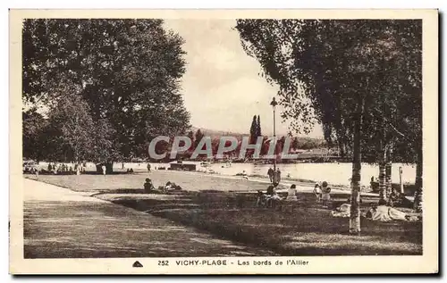 Cartes postales Vichy Plage Les bords de I&#39Allier