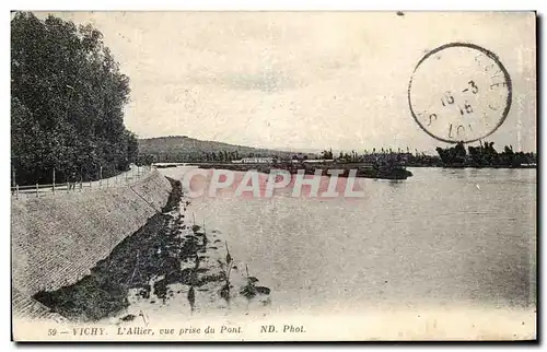 Cartes postales Vichy L&#39Allier vue prise du Pont