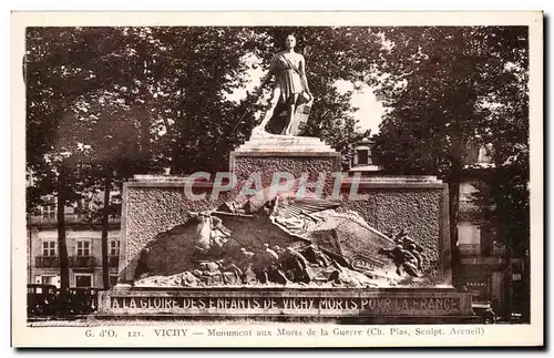 Cartes postales Vichy Monument aux Morts de la Guerre Militaria