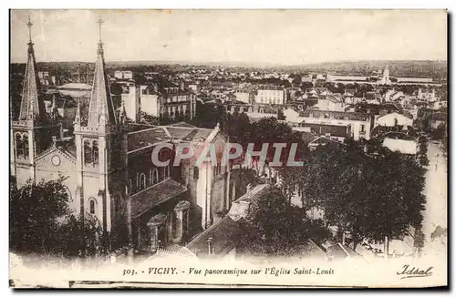 Ansichtskarte AK Vichy Vue panoramique sur l&#39Eglise Saint Louis