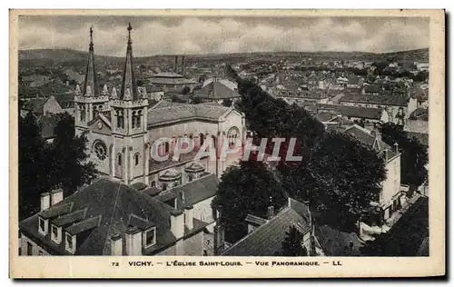 Cartes postales Vichy L&#39Eglise Louis Vue Panoramique