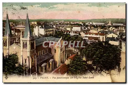 Cartes postales Vichy Vue Panoramique Sur l&#39Eglise Saint Louis