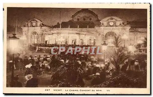 Cartes postales Vichy Le Casino Concert Du Soir