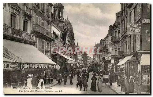 Cartes postales Vichy Rue De Nimes Vue Prise Des Quatre Chemins