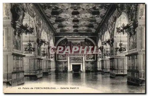 Cartes postales Palais De Fontainebleau Galerie Henri II