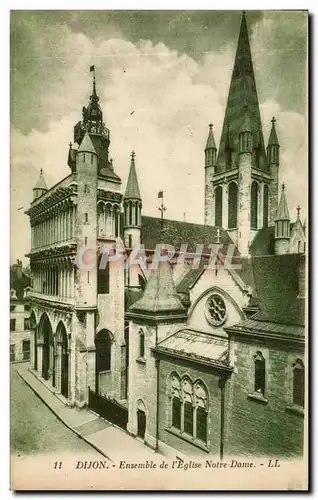 Cartes postales Dijon Ensemble De l&#39Eglise Notre Dame