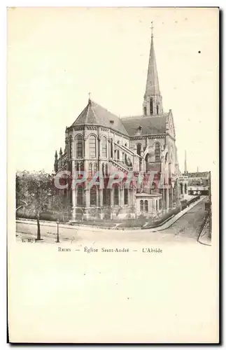 Cartes postales Reims Eglise Saint Andre L'Abside