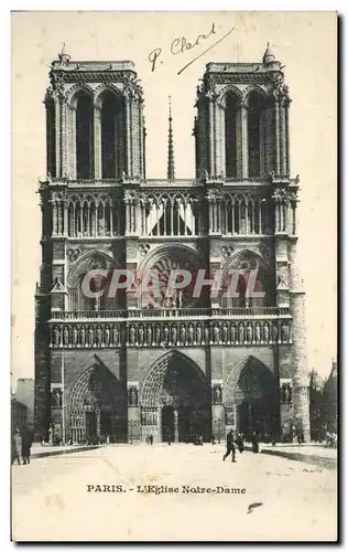 Cartes postales Paris L&#39Eglise Notre Dame