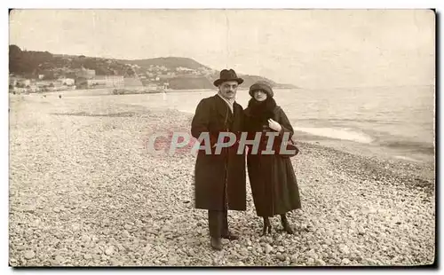 CARTE PHOTO Nice Plage de la baie des anges