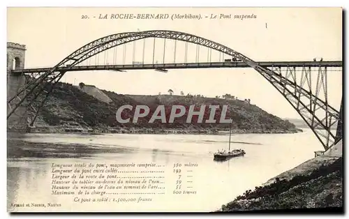 Ansichtskarte AK La Roche Bernard Le Pont Suspendu