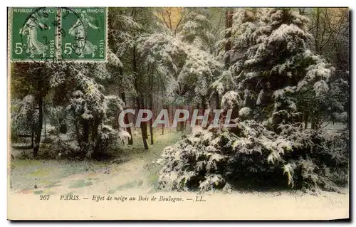 Ansichtskarte AK Paris Effet de neige au Bois de Boulogne