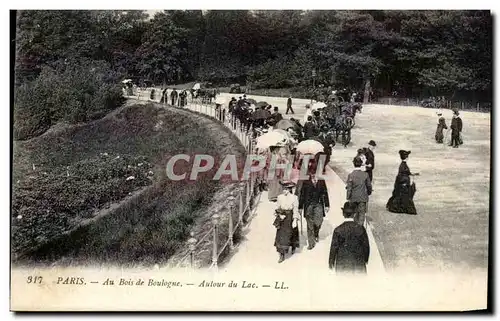 Ansichtskarte AK Paris Au Bois de Boulogne Aulour du Lac