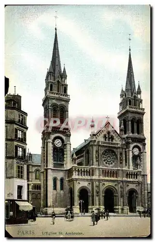 Cartes postales Paris L&#39Eglise St Ambroise