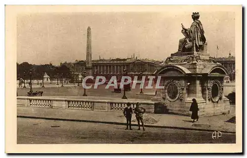 Cartes postales Paris Place De La Concorde Et L&#39Obelisque De Louqsor