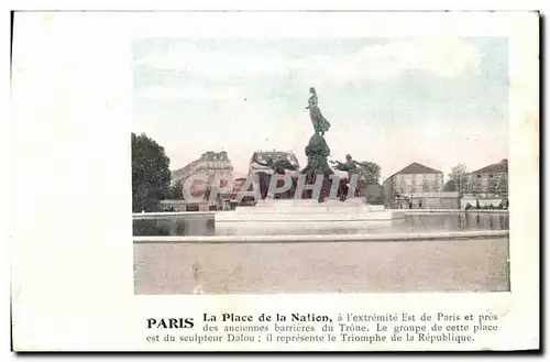 Cartes postales Paris La Place De La Nation