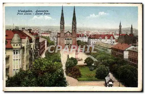 Ansichtskarte AK Wiesbaden Luisenplatz Place Louise Louisa Place