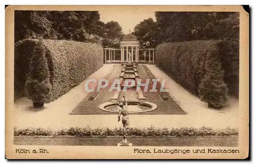 Cartes postales Koln a Rh Flora Laubgange Und Kaskaden