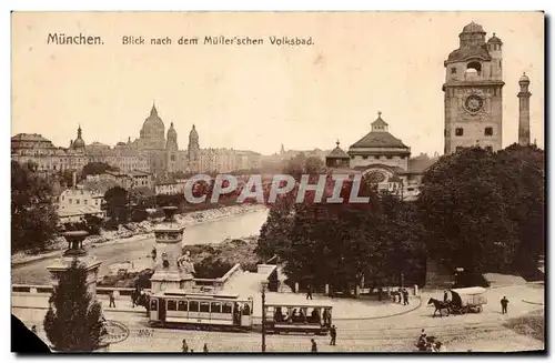 Cartes postales Munchen Blick nach dem Muller&#39schen Volksbad