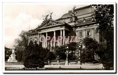 Cartes postales Wiesbaden Deutsches Teater