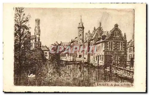 Cartes postales Bruges La Quai du Rosaire