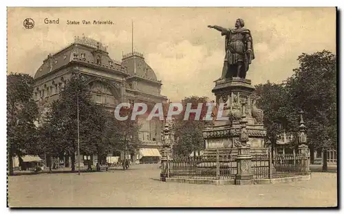 Ansichtskarte AK Gand Statue Van Artevelde