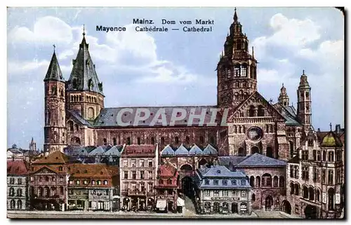 Cartes postales Mainz Dom Vom Markt Mayence