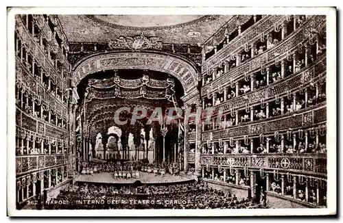 Ansichtskarte AK Napoli Interno Der Teatro Carlo