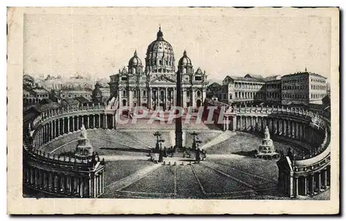 Cartes postales Roma Piazza Basilica Pietro