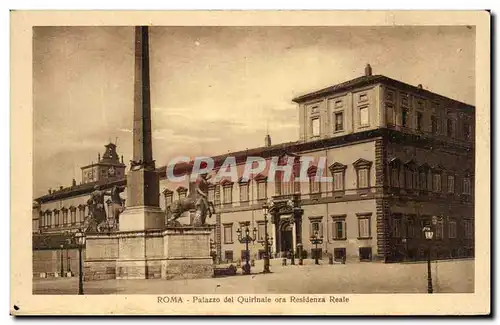 Cartes postales Roma Palazzo del Quirinale ora Residenza Reale