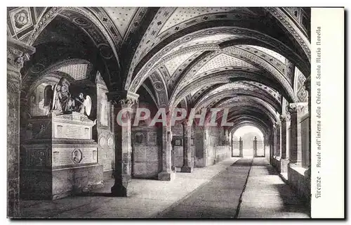 Ansichtskarte AK Firenze Arcate nell interno della Chiesa di Santa Maria Rovella