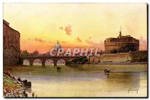 Cartes postales Rama Ponte e Castel Angelo