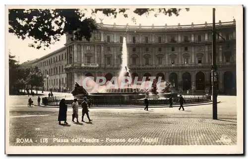 Cartes postales Roma Piazza delr Esedra Ronatsna delle Natadi