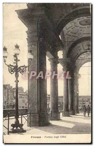 Ansichtskarte AK Firenze Portico degli Uffizi