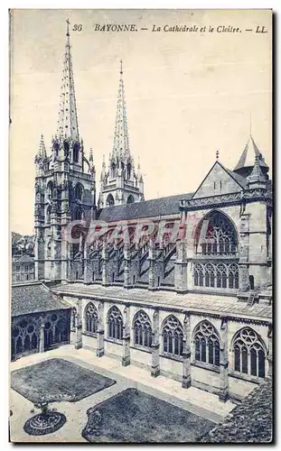 Ansichtskarte AK Bayonne la Cathedrale et le Cloitre