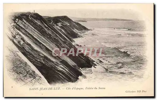 Cartes postales Saint Jean de Luz Coup de Mer la Digne du Socoa