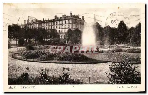 Cartes postales Bayonne Le Jardin Public