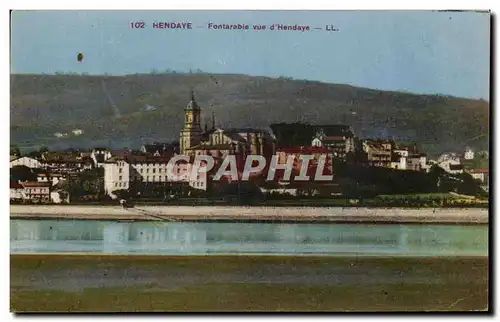 Cartes postales Hendaye Fontarabie vue d'Hendaye