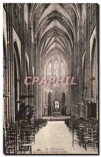 Ansichtskarte AK Bayonne Interieur de la Cathedrale