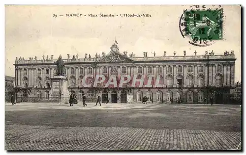 Cartes postales Nancy Place Stanislas L&#39Hotel de Ville