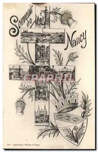 Cartes postales Souvenir de Nancy