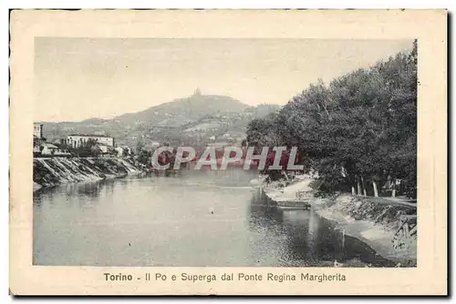 Cartes postales Torino Po E Superga dal Ponte Regina Margherita